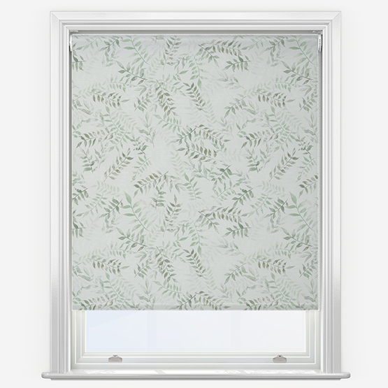 Sonova Studio Kaleidoscope Leaves White Roller Blind