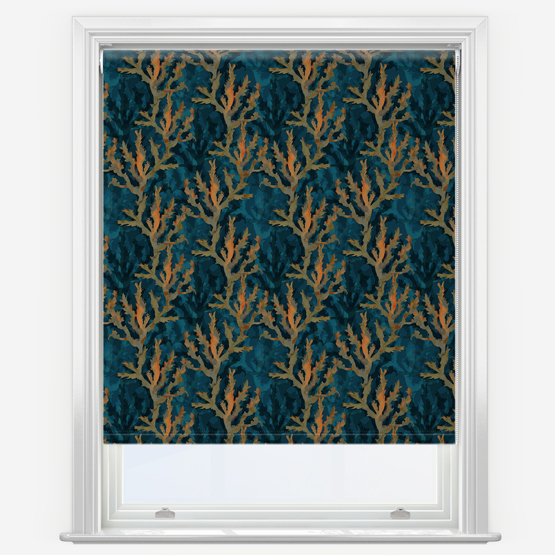 Sonova Studio Kelp Blue Rust Roller Blind