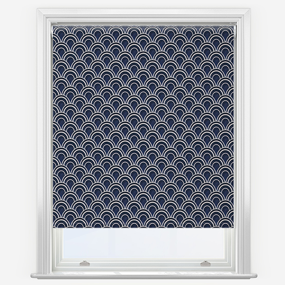 Sonova Studio Kibo Stripe Indigo Blue Roller Blind