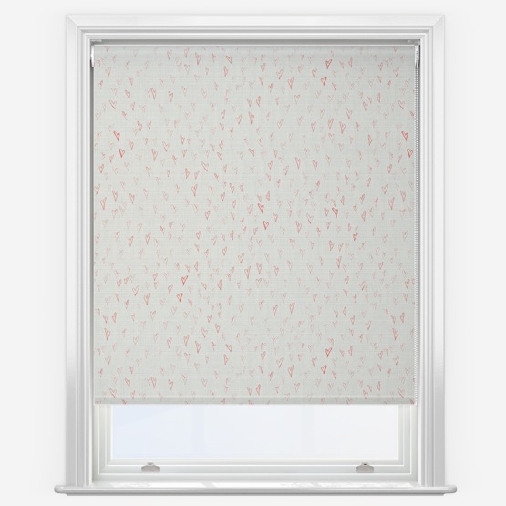 Sonova Studio Love Hearts True Red Roller Blind
