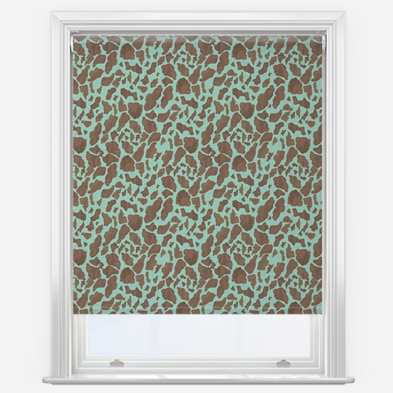 Sonova Studio Moo Mosaic Aqua Rust Roller Blind