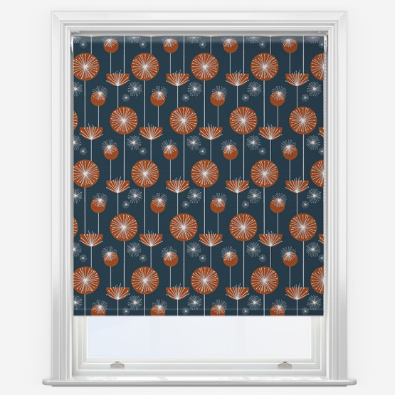 Sonova Studio Nordic Pods Blue Rust Roller Blind