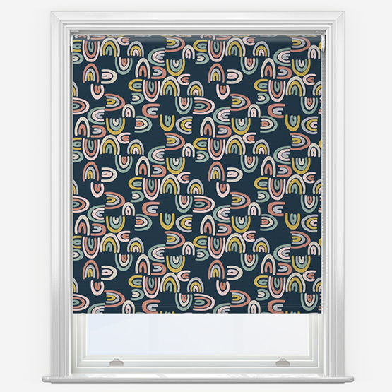 Sonova Studio Over the Rainbow Indigo Roller Blind