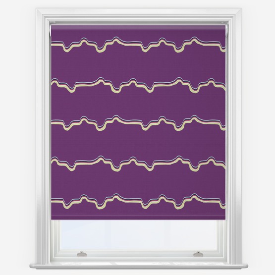 Sonova Studio Retro Wave Purple Fuchsia Roller Blind