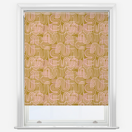Sonova Studio Ripple Saffron Roller Blind