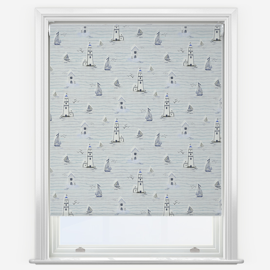 Sonova Studio Sea Breeze Ocean Blue Roller Blind