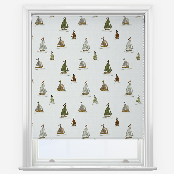 Sonova Studio Seashore Sails Seaweed Natural Roller Blind