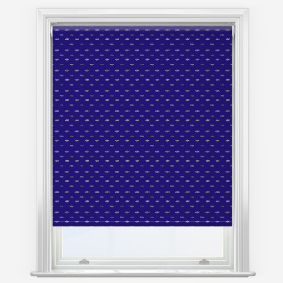 Sonova Studio Shoal Electric Blue Roller Blind