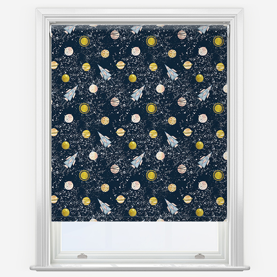 Sonova Studio Spacecraft Midnight Blue Roller Blind