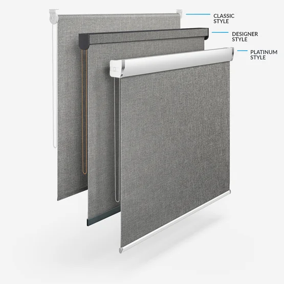 Coulisse Bergen Blackout Mid Grey roller