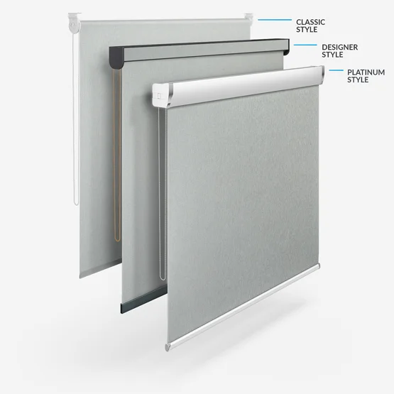 Coulisse Hampton Blackout Light Grey roller