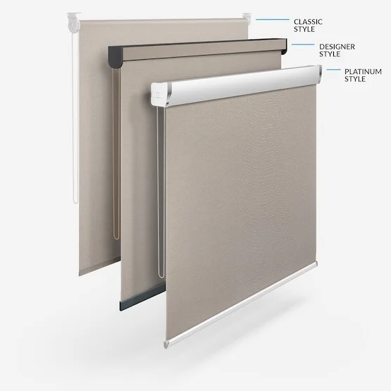 Oxford Blackout Taupe roller
