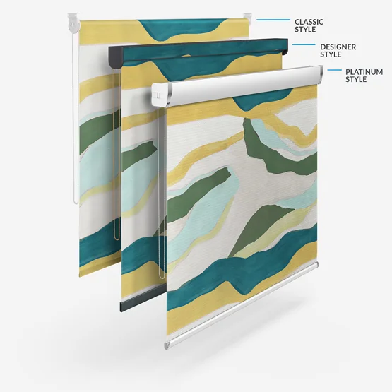 Sonova Studio Abstract Landscape Ocean Blue roller