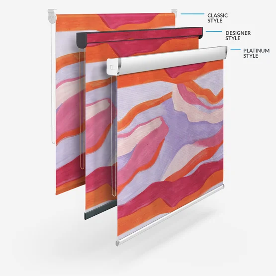 Sonova Studio Abstract Landscape Sandstorm Red roller