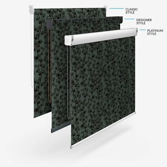 Sonova Studio Cotton Vine Forest Green roller