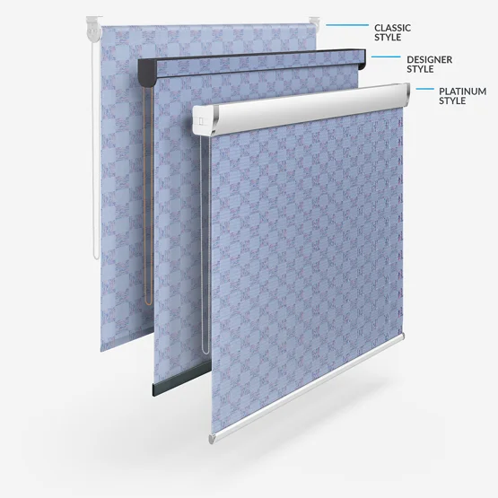 Sonova Studio Crosshatch Periwinkle roller
