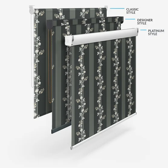 Sonova Studio Floral Cascade Charcoal roller