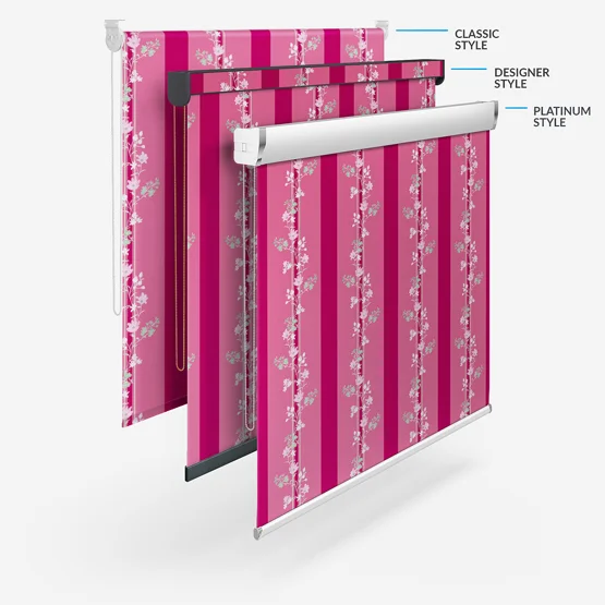 Sonova Studio Floral Cascade Orchid Pink roller