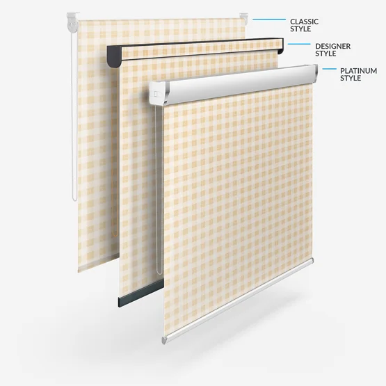 Sonova Studio Gingham Apricot roller