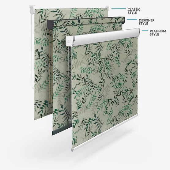 Sonova Studio Kaleidoscope Leaves Sage roller