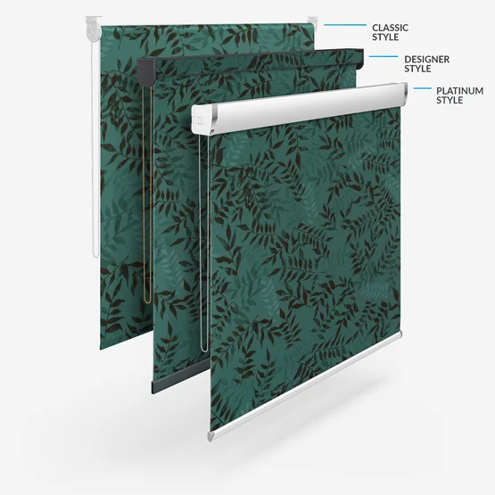 Sonova Studio Kaleidoscope Leaves Teal roller