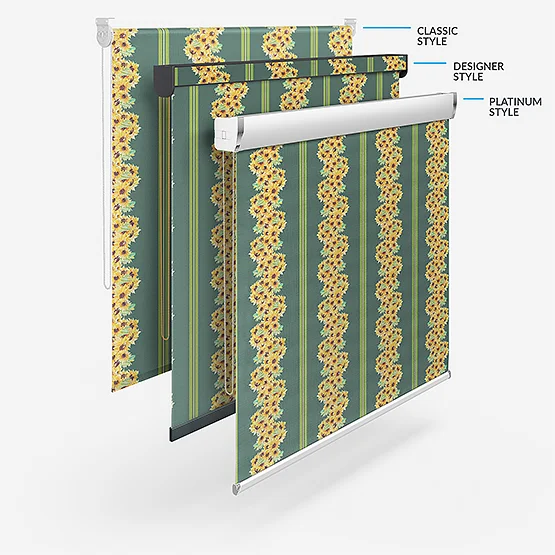Sonova Studio Sunflower Vine Forest Green roller