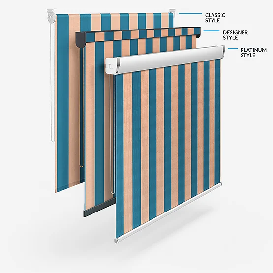 Sonova Studio Whitby Stripe Blue Rust roller