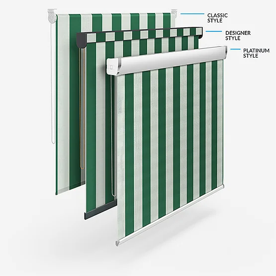 Sonova Studio Whitby Stripe Hunters Green roller