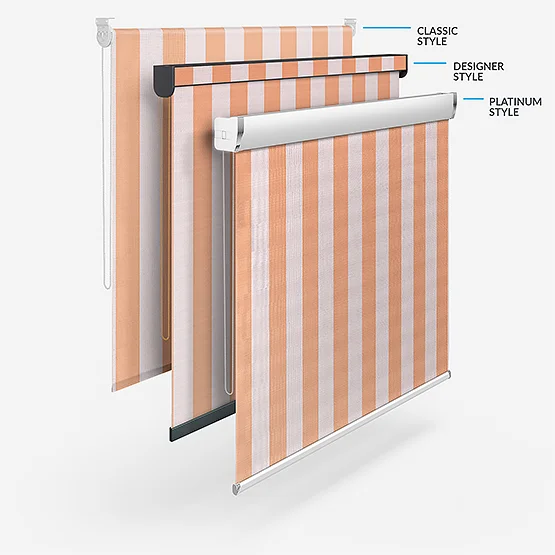 Sonova Studio Whitby Stripe Peach Bellini roller