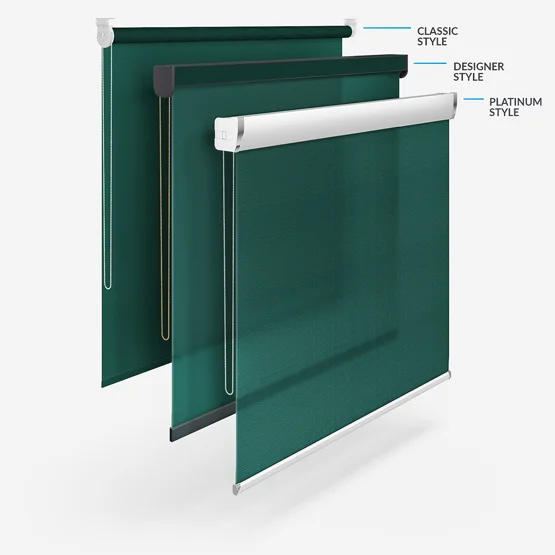 Deluxe Plain Forest Green roller