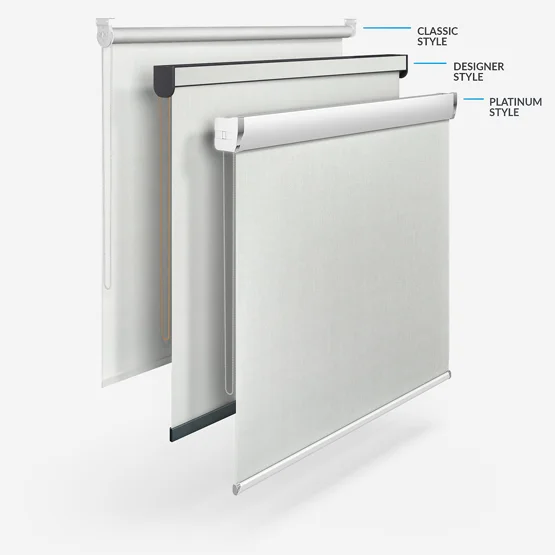 Voga Blackout White Textured roller