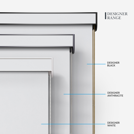 Louvolite Carnival Blackout China White roller