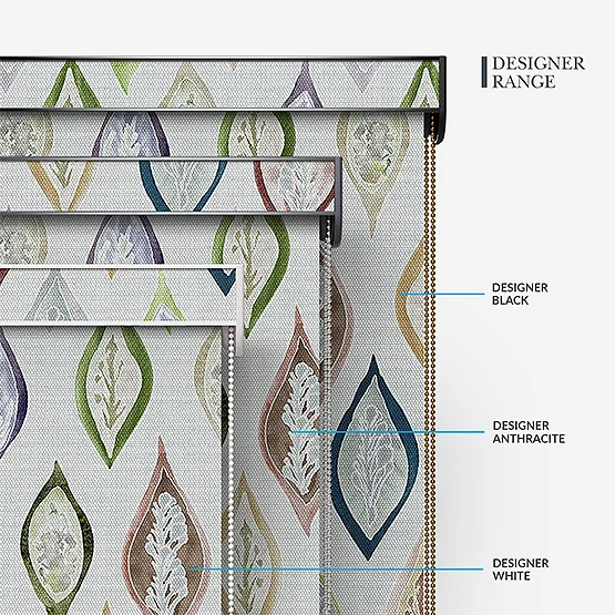 Sonova Studio Boho Leaves Dove Grey roller