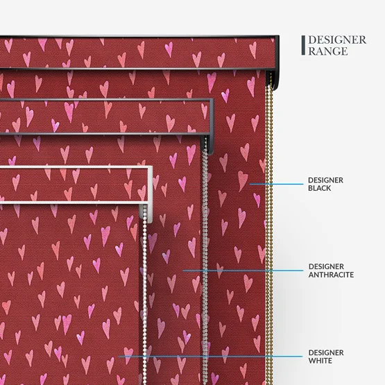 Sonova Studio Ditsy Love Ruby Red roller