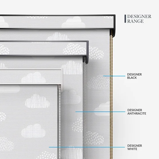 Sonova Studio Doodle Clouds Soft Grey roller