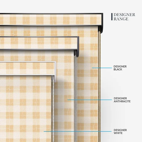 Sonova Studio Gingham Apricot roller
