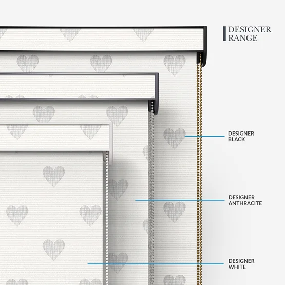 Sonova Studio Hearts Soft Grey roller