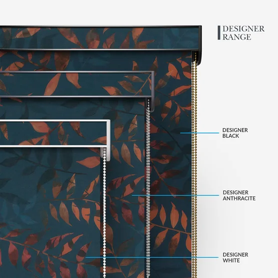 Sonova Studio Kaleidoscope Leaves Blue Rust roller