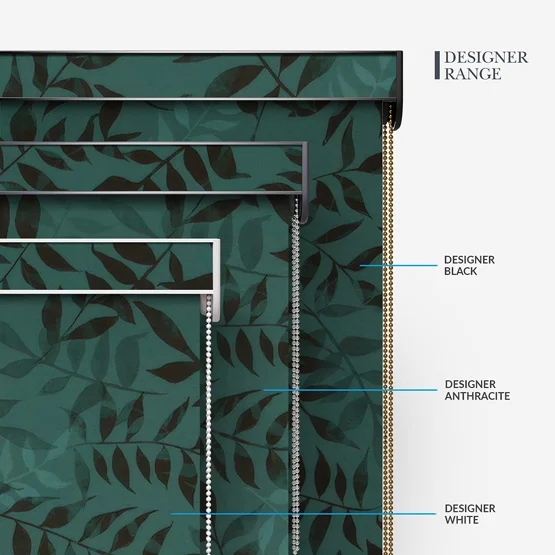 Sonova Studio Kaleidoscope Leaves Teal roller