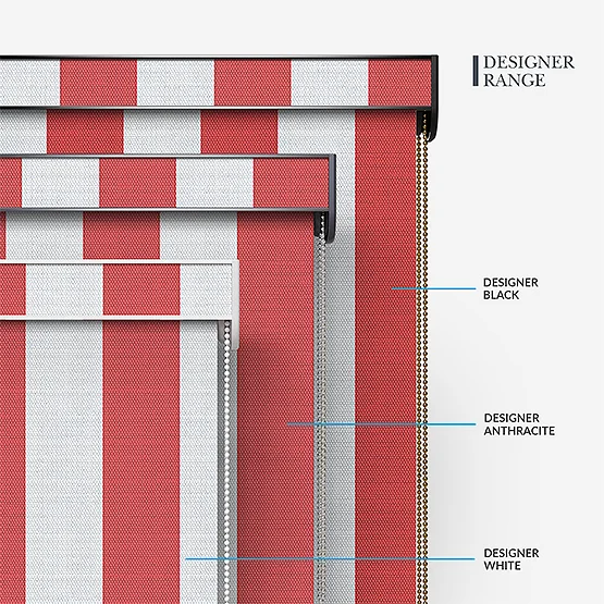 Sonova Studio Whitby Stripe Red roller