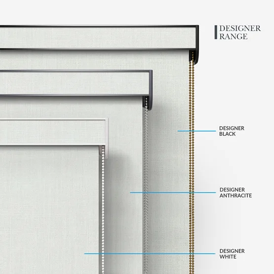 Voga Blackout White Textured roller