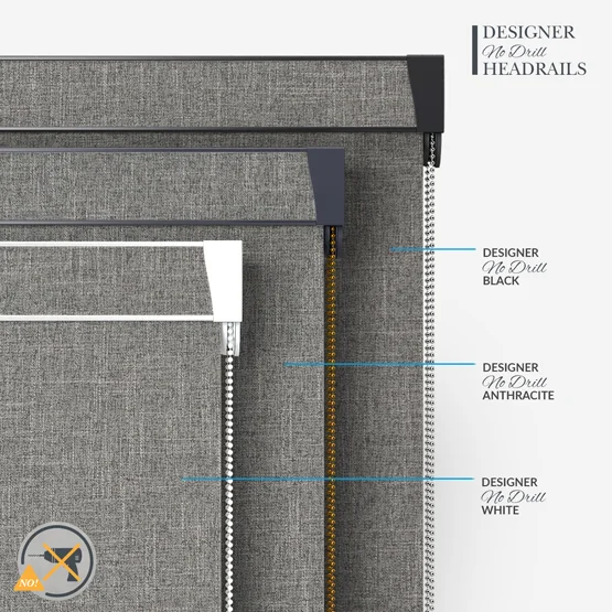 Coulisse Bergen Blackout Mid Grey roller