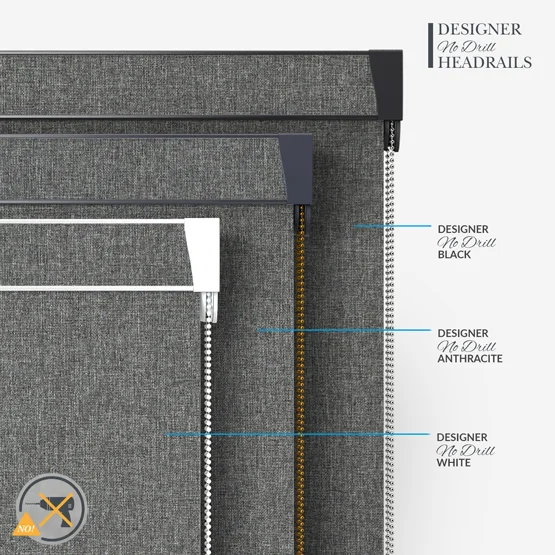 Coulisse Hampton Blackout Anthracite roller