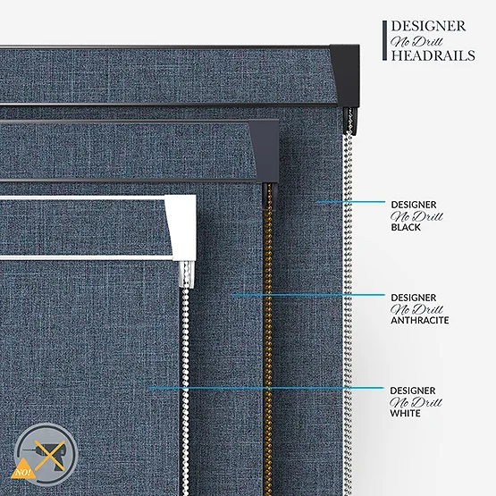 Leniro Blackout Navy Blue roller