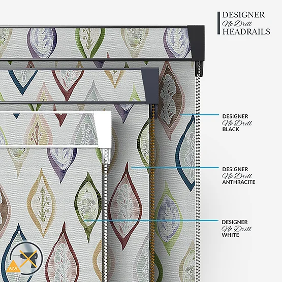 Sonova Studio Boho Leaves Dove Grey roller