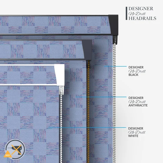 Sonova Studio Crosshatch Periwinkle roller