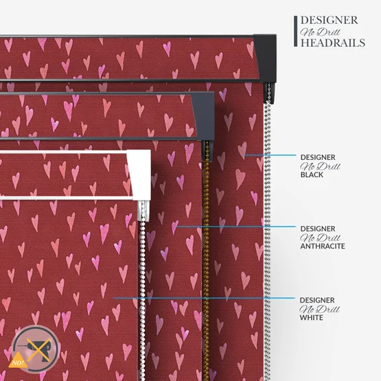 Sonova Studio Ditsy Love Ruby Red roller