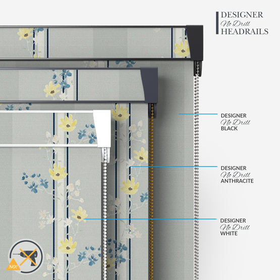 Sonova Studio Floral Cascade Dove Grey roller