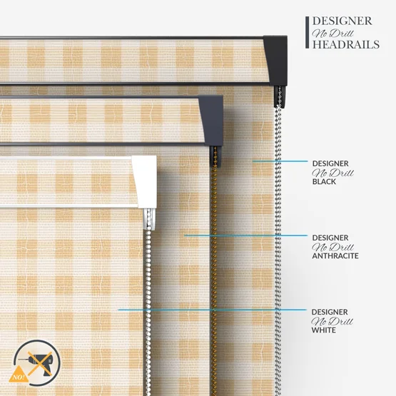 Sonova Studio Gingham Apricot roller