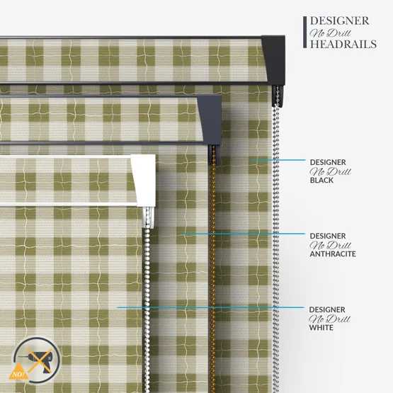Sonova Studio Gingham Olive roller